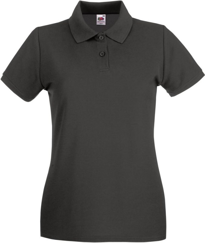 Fruit of the Loom Lady-Fit Premium Polo Dámské piqué polo 16.3030 light graphite