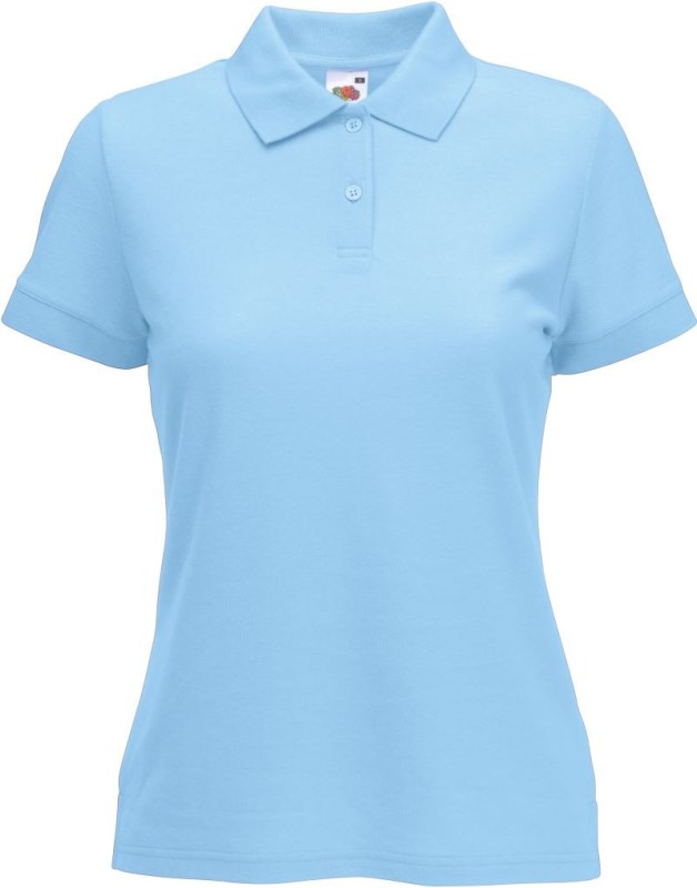 Fruit of the Loom Lady-Fit 65/35 Polo Dámské piqué polo 16.3212 sky blue - Dámské oblečení trika