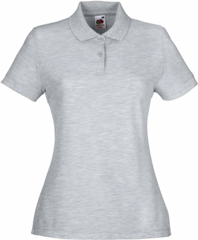 Fruit of the Loom Lady-Fit 65/35 Polo Dámské piqué polo 16.3212 heather grey