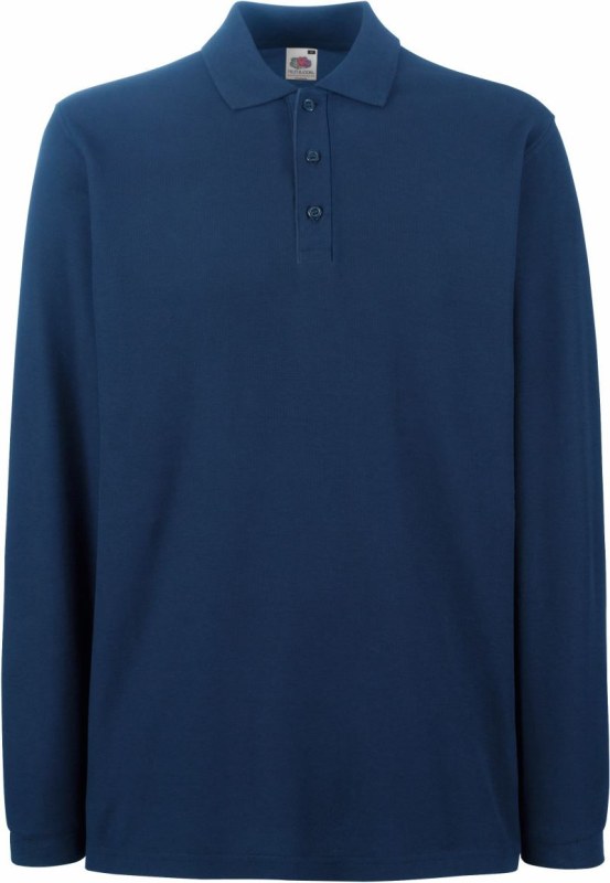 Fruit of the Loom Premium Polo LSL Piqué polo s dlouhým rukávem 16.3310 navy