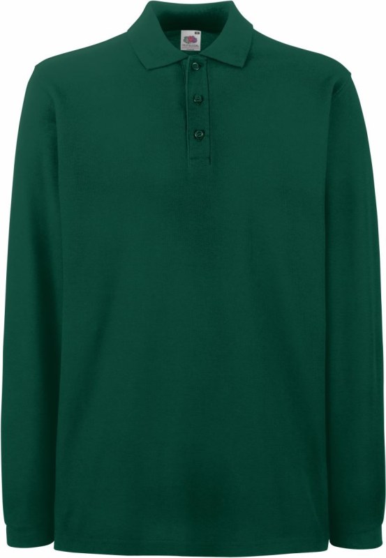 Fruit of the Loom Premium Polo LSL Piqué polo s dlouhým rukávem 16.3310 forest green