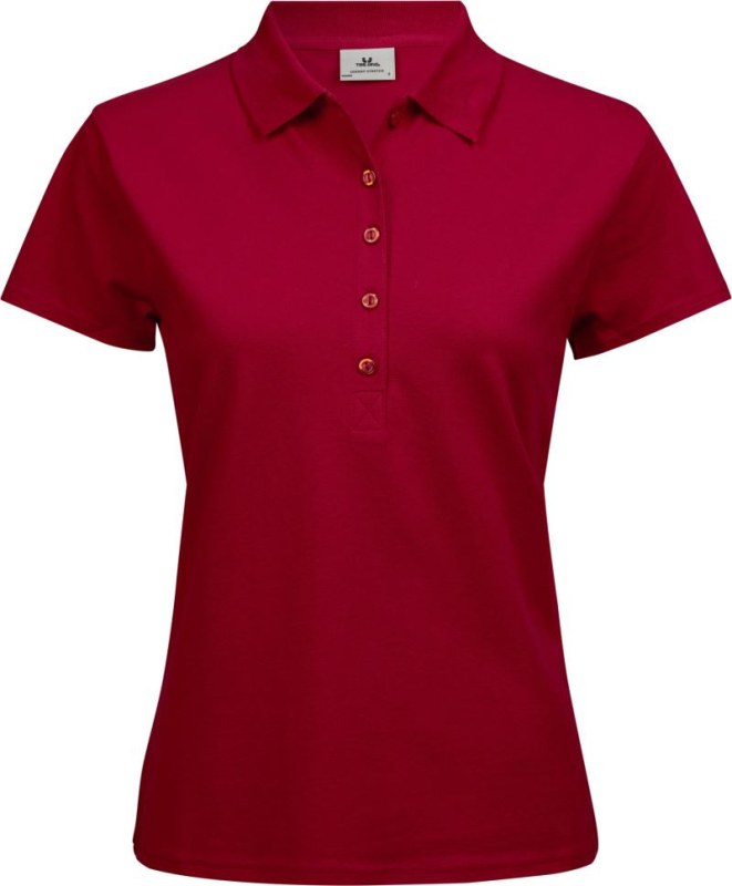 Tee Jays TJ 145 Dámské luxusní těžké strečové piqué polo 18.0145 red