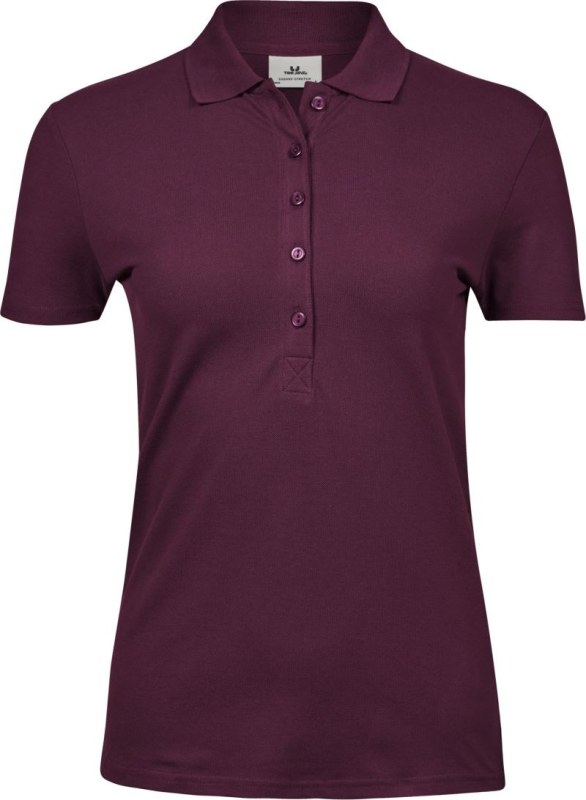 Tee Jays TJ 145 Dámské luxusní těžké strečové piqué polo 18.0145 wine