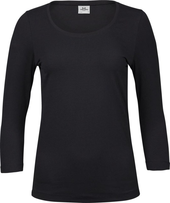 Tee Jays TJ 460 Dámské elastické tričko s 3/4 rukávem 18.0460 black