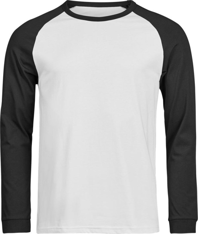 Tee Jays TJ 1170 Baseballové tričko s dlouhým rukávem "Unlabeled" 18.1170 white/black