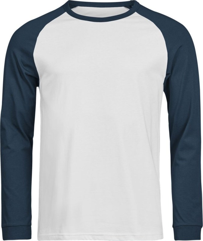 Tee Jays TJ 1170 Baseballové tričko s dlouhým rukávem "Unlabeled" 18.1170 white/ink