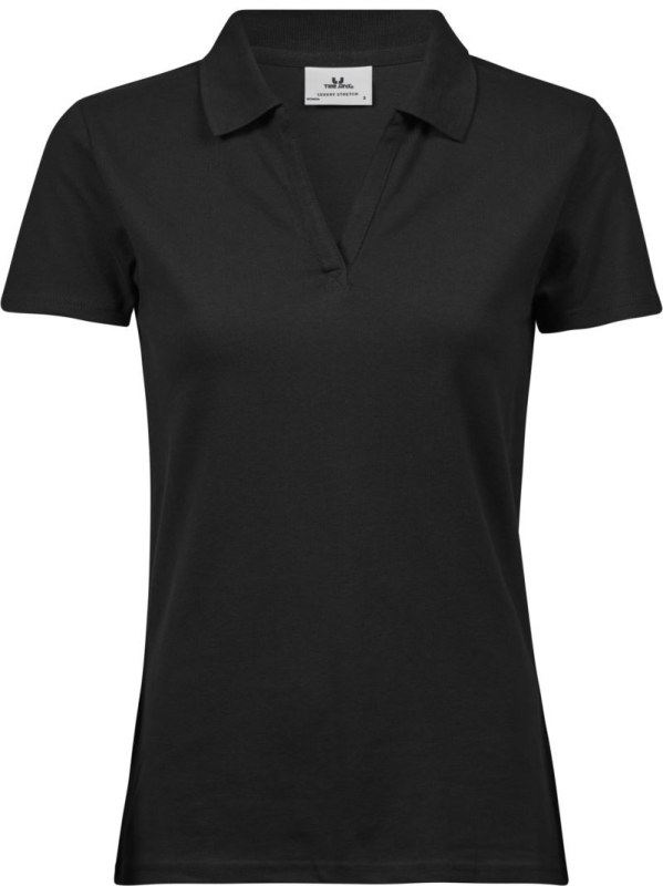 Tee Jays TJ 1409 Dámské luxusní piqué polo s výstřihem do V 18.1409 black