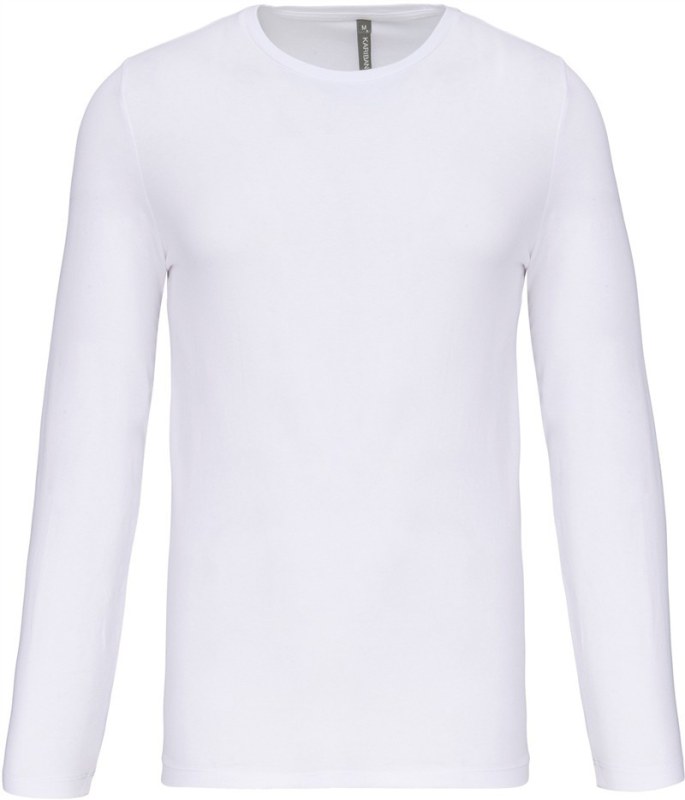 Kariban K 3016 Elastické tričko s dlouhým rukávem 20.3016 white