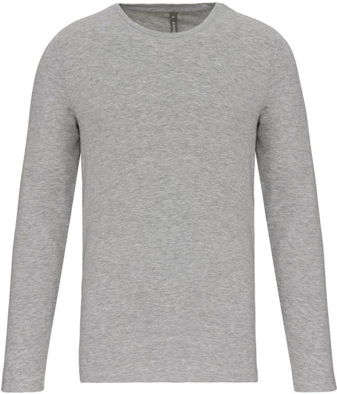 Kariban K 3016 Elastické tričko s&nbsp;dlouhým rukávem 20.3016 light grey heather - Dámské oblečení trika