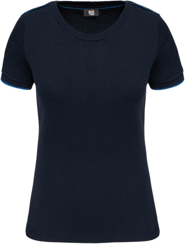 WK WK 3021 Dámské pracovní tričko "Day-to-Day" 20.3021 navy/light royal blue