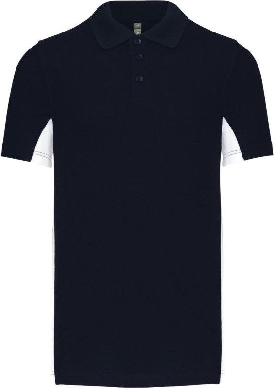 Kariban K 232 2-barevné piqué polo "Flag" 20.K232 navy/white