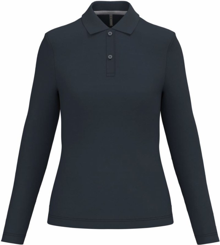 Kariban K 244 Dámské piqué polo s dlouhým rukávem 20.K244 navy