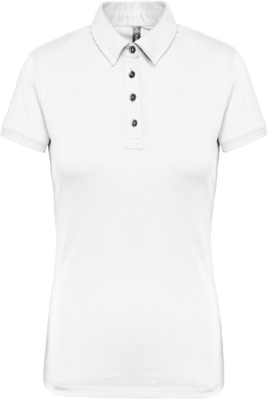 Kariban K 263 Dámské žerzejové polo 20.K263 white - Dámské oblečení trika