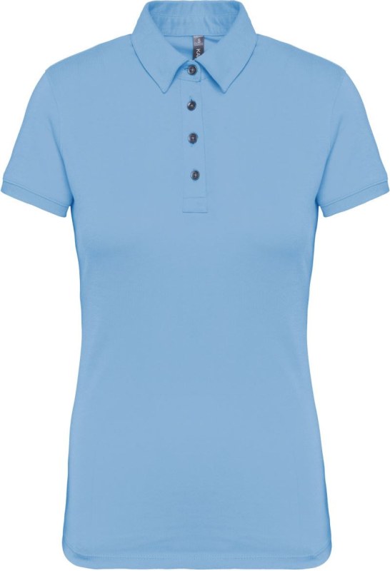 Kariban K 263 Dámské žerzejové polo 20.K263 sky blue - Dámské oblečení trika