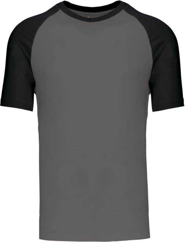 Kariban K 330 Baseballové tričko 20.K330 slate grey/black