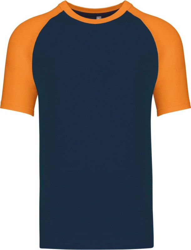 Kariban K 330 Baseballové tričko 20.K330 navy/orange