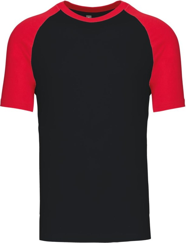 Kariban K 330 Baseballové tričko 20.K330 black/red