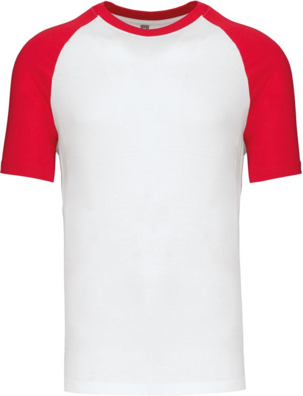 Kariban K 330 Baseballové tričko 20.K330 white/red