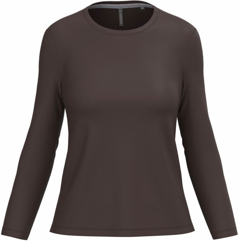 Kariban K 383 Dámské tričko s dlouhým rukávem 20.K383 chocolate