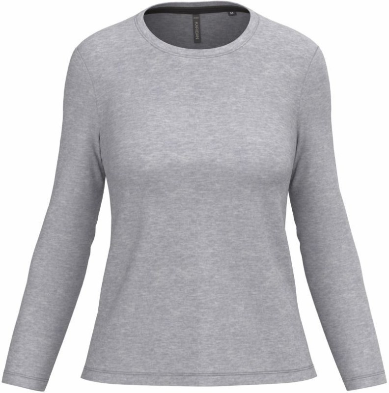 Kariban K 383 Dámské tričko s dlouhým rukávem 20.K383 oxford grey