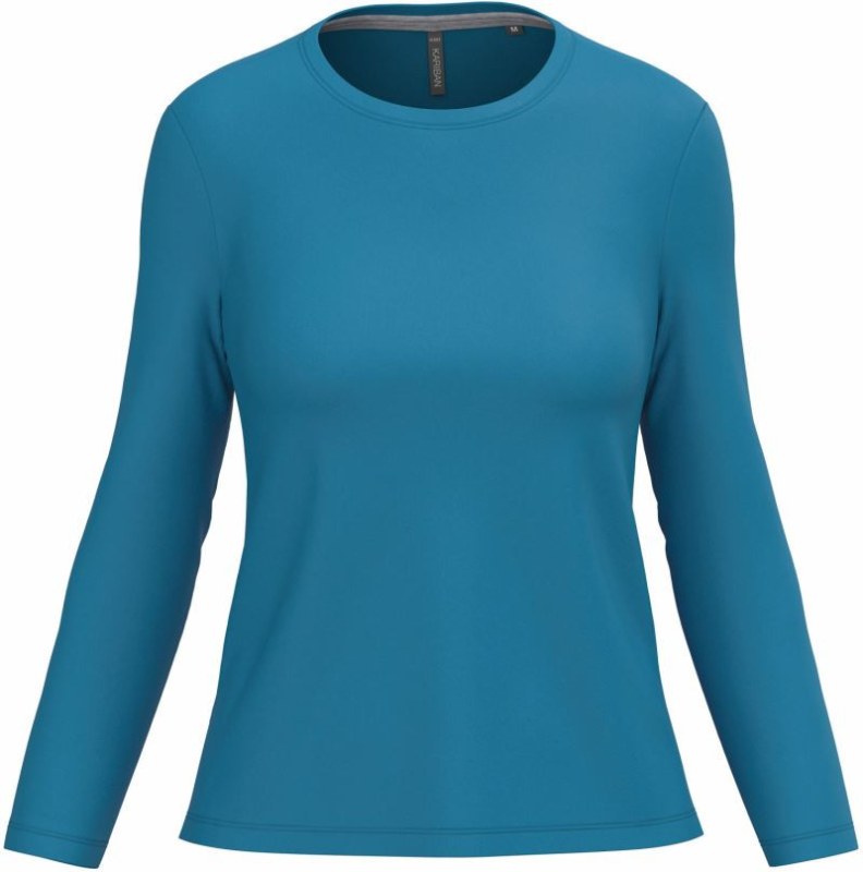 Kariban K 383 Dámské tričko s dlouhým rukávem 20.K383 tropical blue