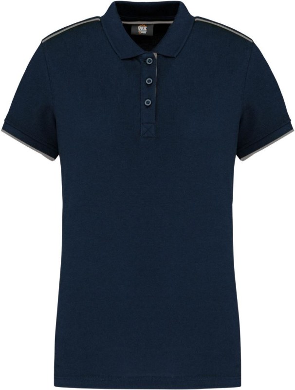 WK WK 271 Dámské pracovní piqué polo "Day-to-Day" 20.W271 navy/silver