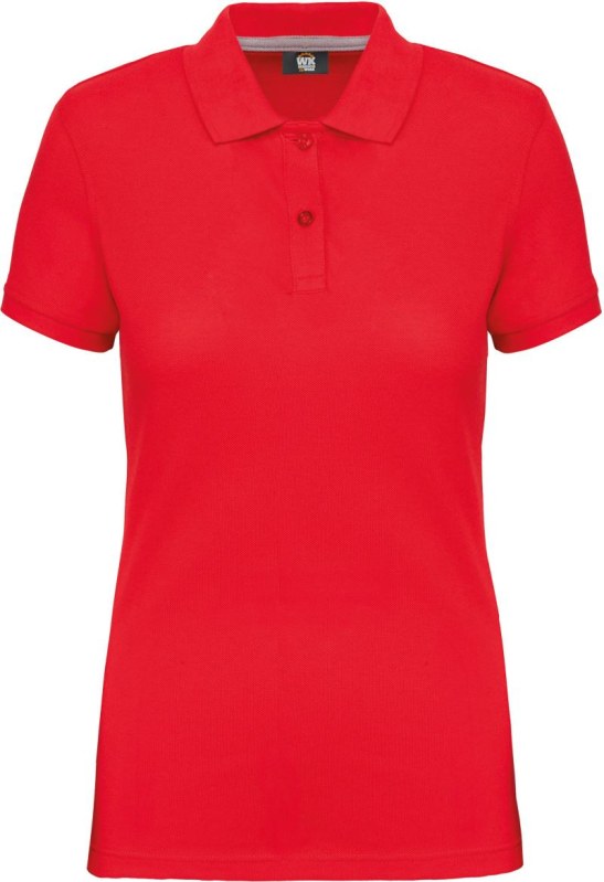WK WK 275 Dámské pracovní piqué polo z těžké bavlny 20.W275 red