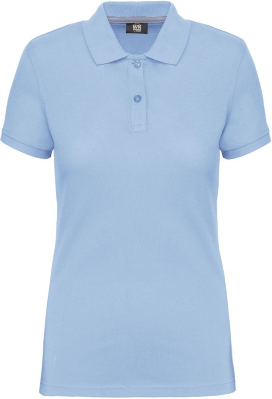 WK WK 275 Dámské pracovní piqué polo z těžké bavlny 20.W275 sky blue