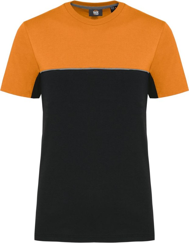 WK WK 304 Pracovní tričko 20.W304 black/orange