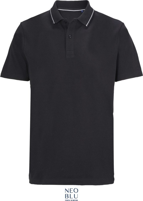 NEOBLU Orel Unisex piqué polo z těžké bavlny 24.4337 deep black