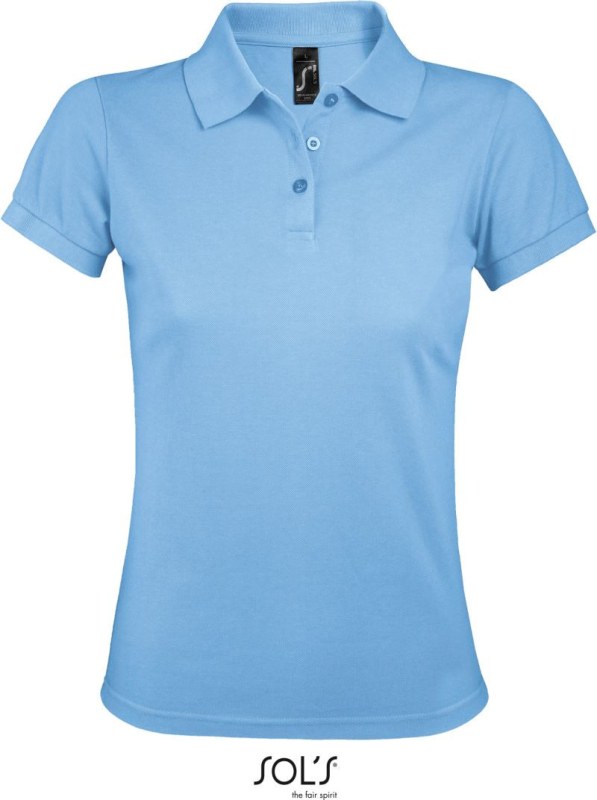SOL´S Prime Women Dámské piqué polo z těžké bavlny 25.0573 sky blue