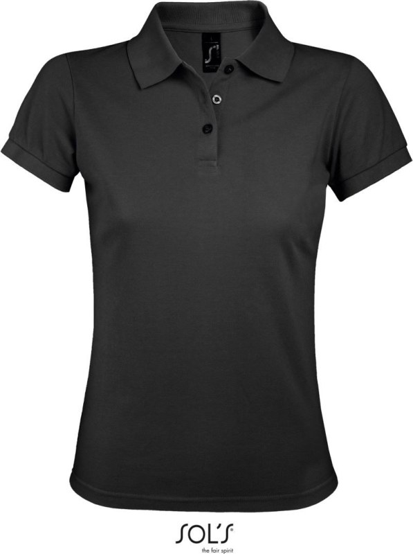 SOL´S Prime Women Dámské piqué polo z těžké bavlny 25.0573 dark grey
