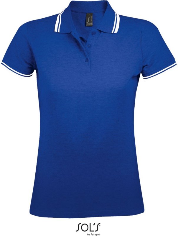 SOL´S Pasadena Women Dámské piqué polo 25.0578 royal blue/white