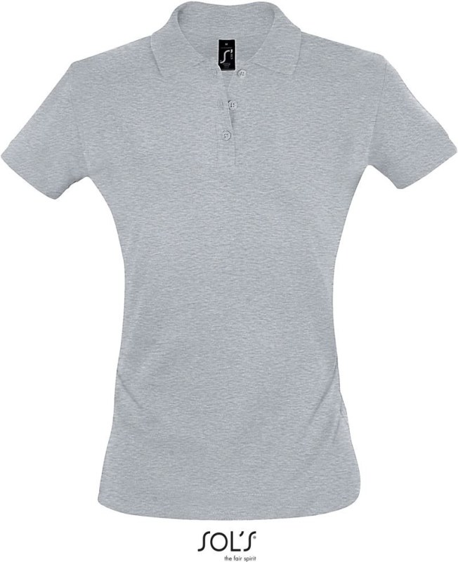 SOL´S Perfect Women Dámské piqué polo 25.1135 melange grey