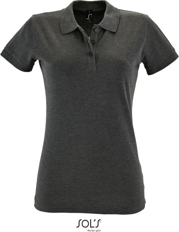 SOL´S Perfect Women Dámské piqué polo 25.1135 charcoal melange