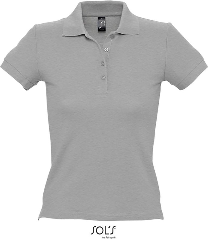SOL´S People Dámské piqué polo 25.1310 grey melange