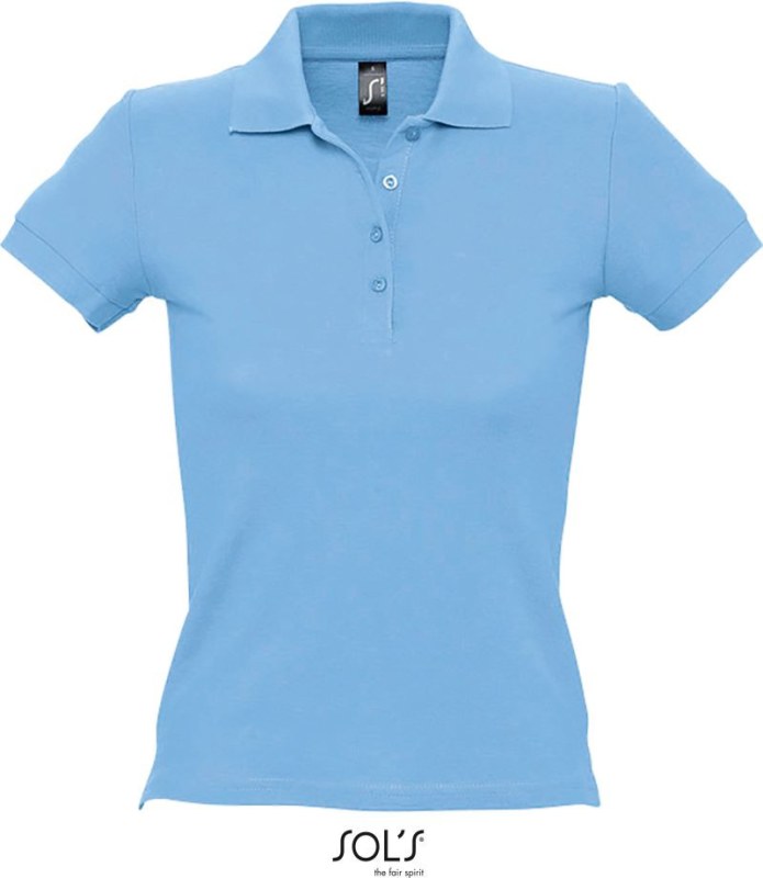 SOL´S People Dámské piqué polo 25.1310 sky blue