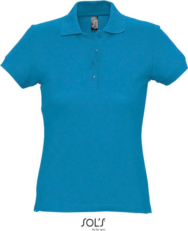 SOL´S Passion Dámské piqué polo 25.1338 aqua