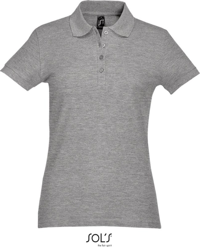 SOL´S Passion Dámské piqué polo 25.1338 melange grey