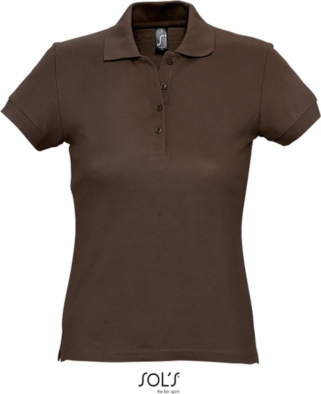 SOL´S Passion Dámské piqué polo 25.1338 chocolate