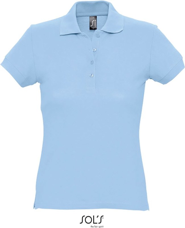 SOL´S Passion Dámské piqué polo 25.1338 sky blue