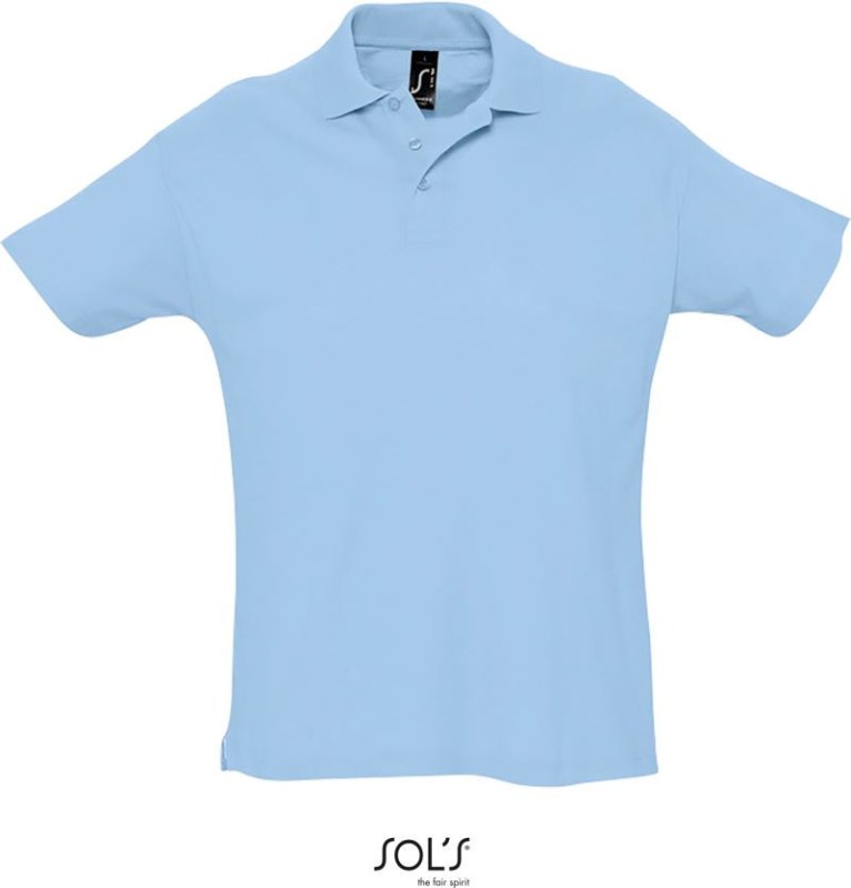 SOL´S Summer II Piqué polo 25.1342 sky blue - Dámské oblečení trika