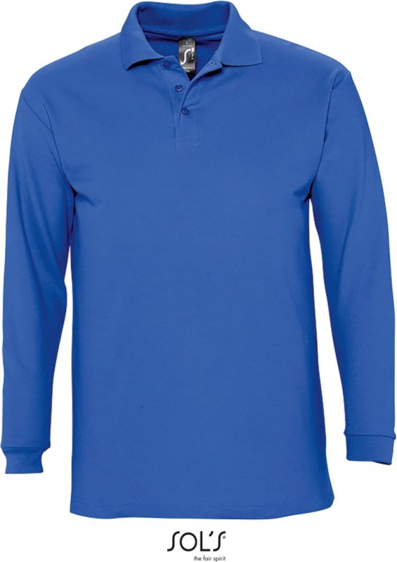 SOL´S Winter II Piqué polo s dlouhým rukávem 25.1353 royal blue