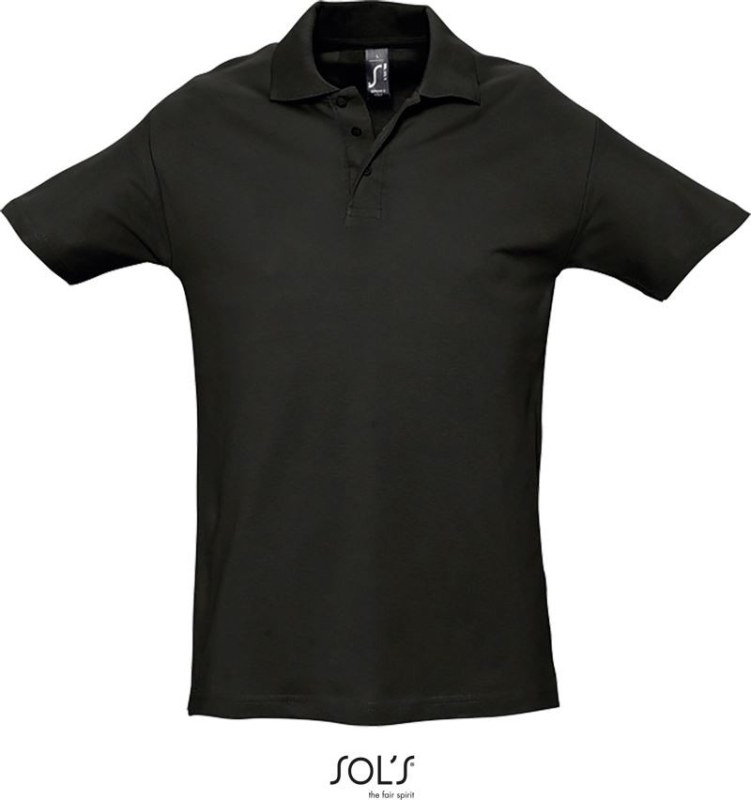 SOL´S Spring II Piqué polo 25.1362 black - Dámské oblečení trika