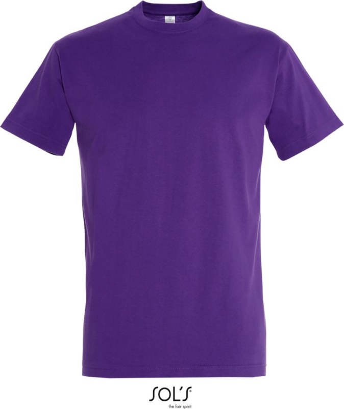 SOL´S Imperial Tričko z těžké bavlny 25.1500 dark purple