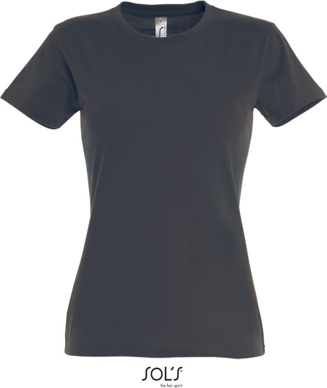SOL´S Imperial Women Dámské tričko z těžké bavlny 25.1502 mouse grey