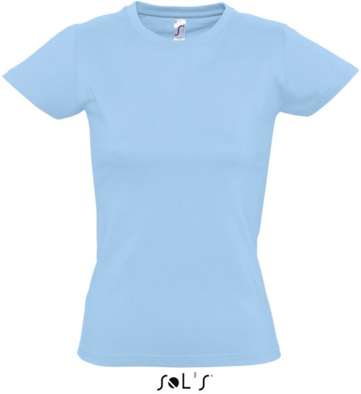 SOL´S Imperial Women Dámské tričko z těžké bavlny 25.1502 sky blue