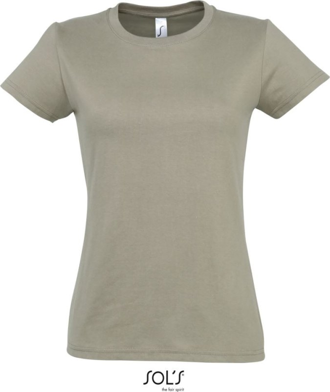 SOL´S Imperial Women Dámské tričko z těžké bavlny 25.1502 khaki