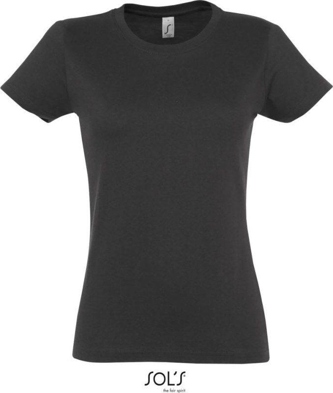 SOL´S Imperial Women Dámské tričko z těžké bavlny 25.1502 dark grey
