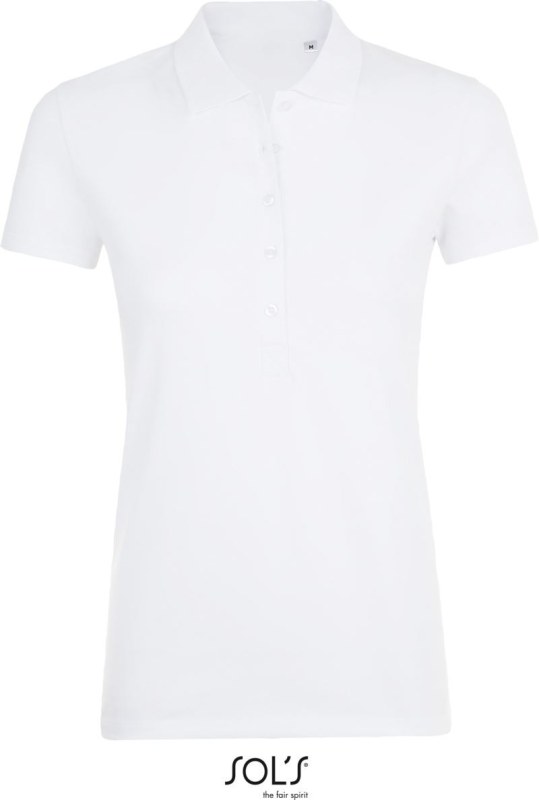 SOL´S Phoenix Women Dámské elastické piqué polo 25.1709 white